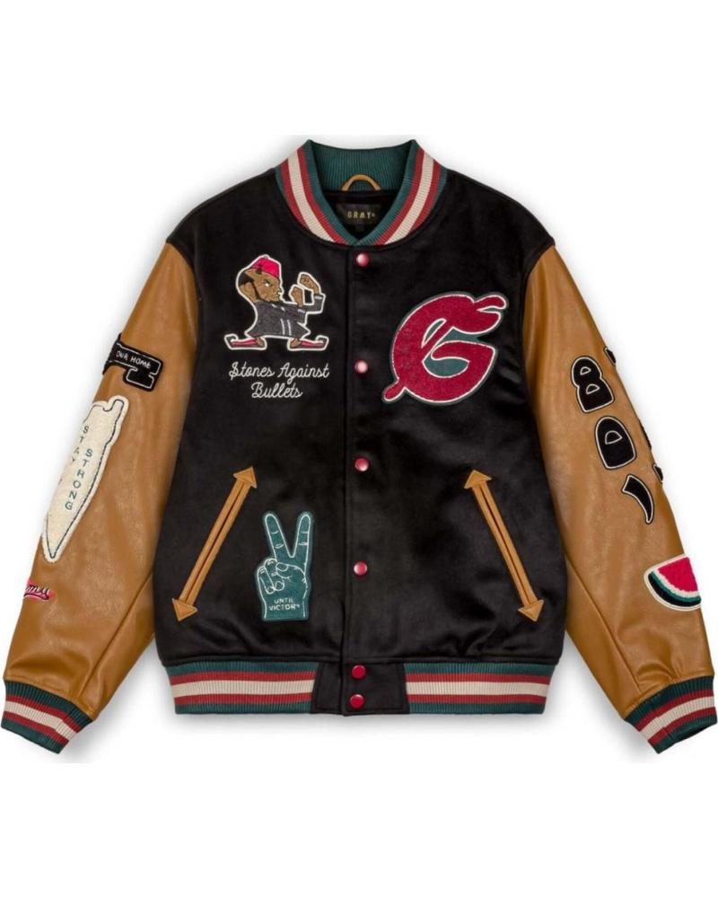 GRIMEY CHAQUETA UNIVERSITARIA GRIMEY PARA HOMBRE NEGRA NEGRO