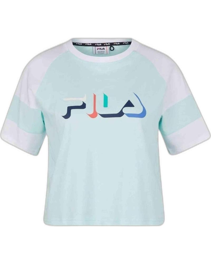 FILA CAMISETA FILA DE MANGA CORTA UNISEX PARA NIÑOS VERDE