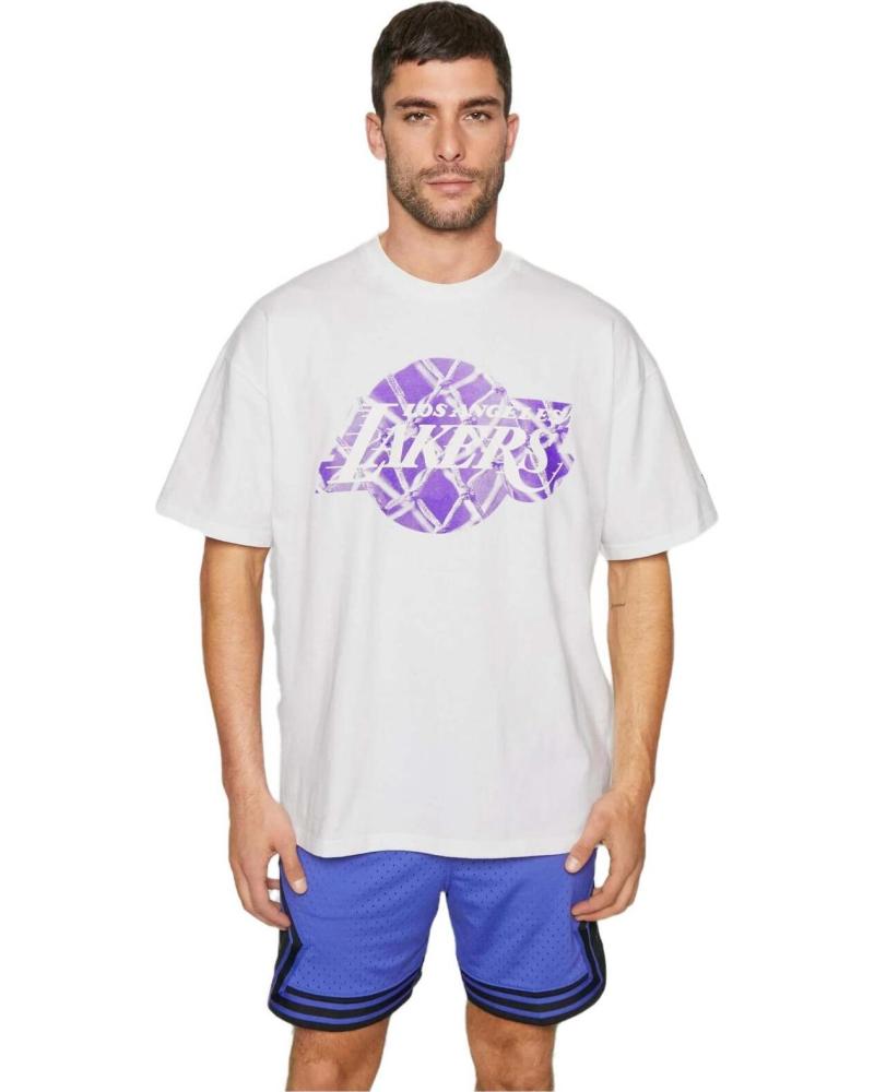 NEW ERA CAMISETA NEW ERA NBA LOS ANGELES LAKERS MANGA CORTA UNISEX BLANCA BLANCO