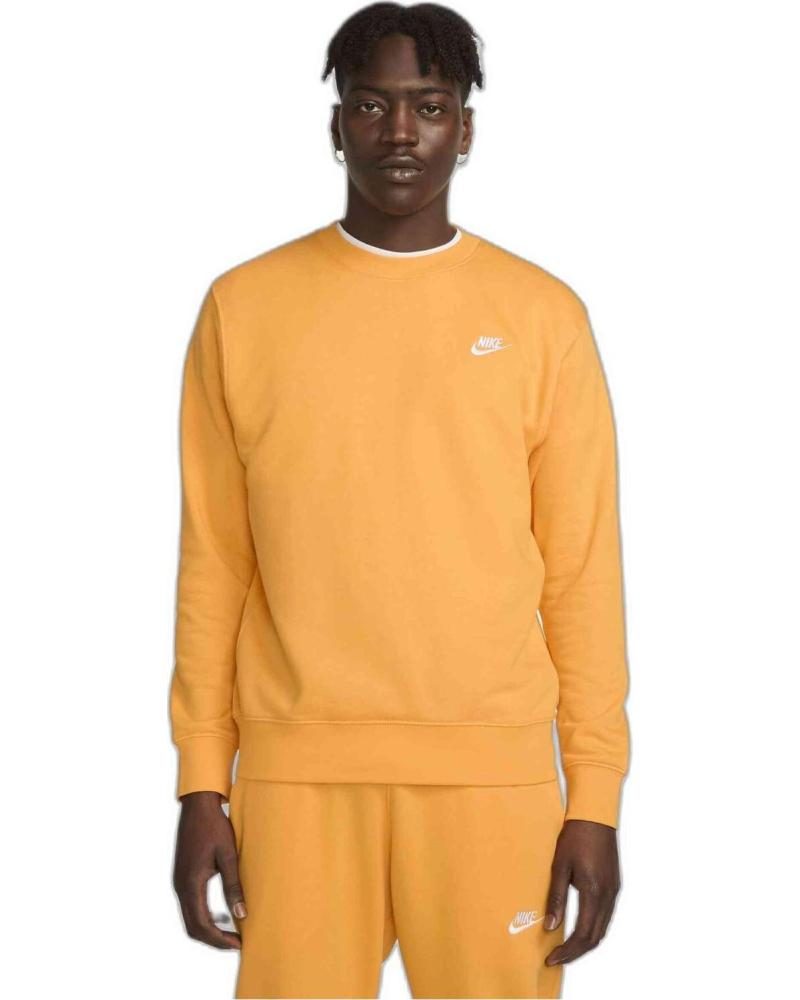 NIKE SUDADERA NIKE SPORTSWEAR CLUB FLEECE PARA HOMBRE AMARILLO