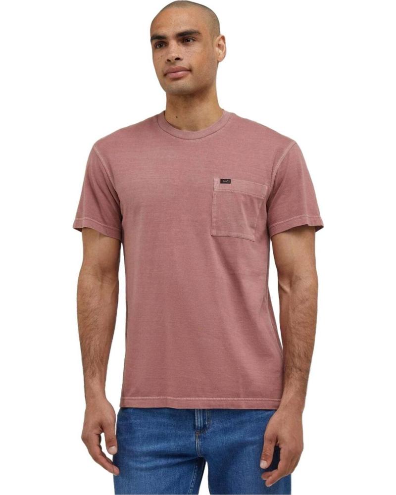 LEE CAMISETA DE MANGA CORTA LEE PARA HOMBRE ROSA