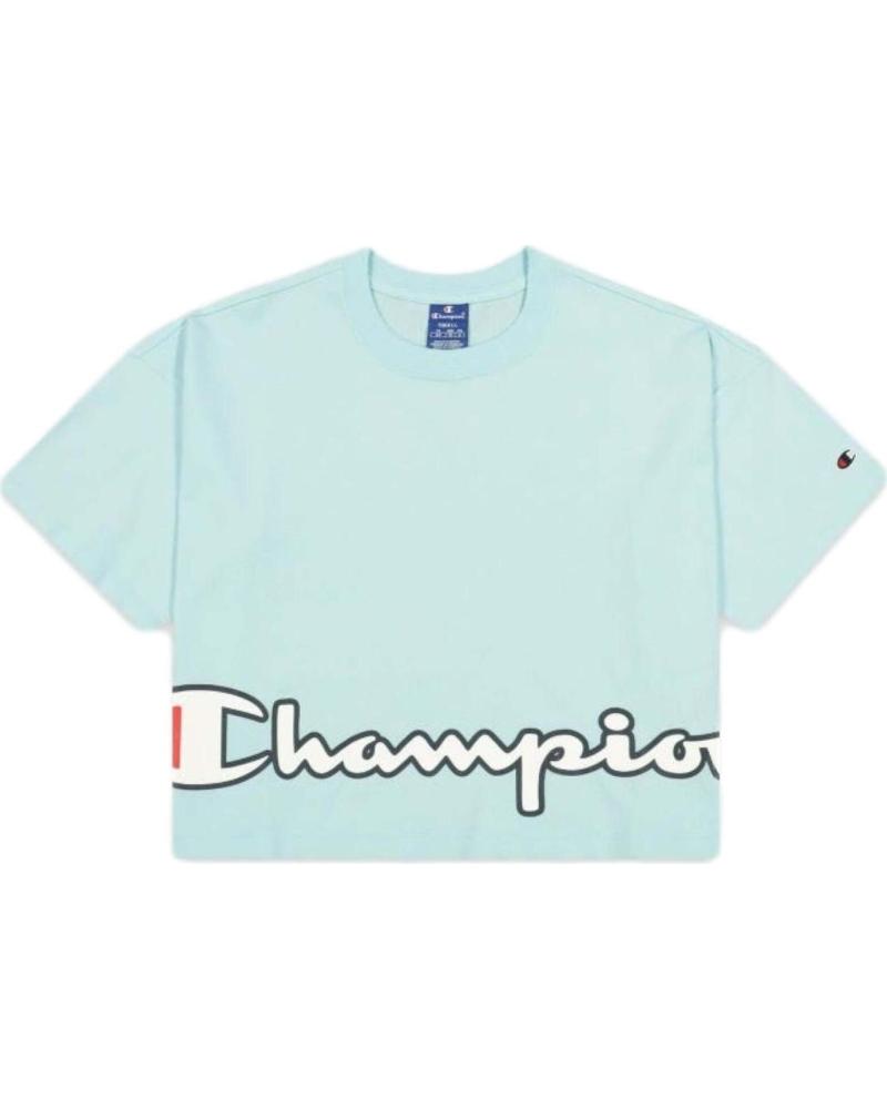 CHAMPION CAMISETA CORTA CHAMPION CON LOGO PARA MUJER AZUL