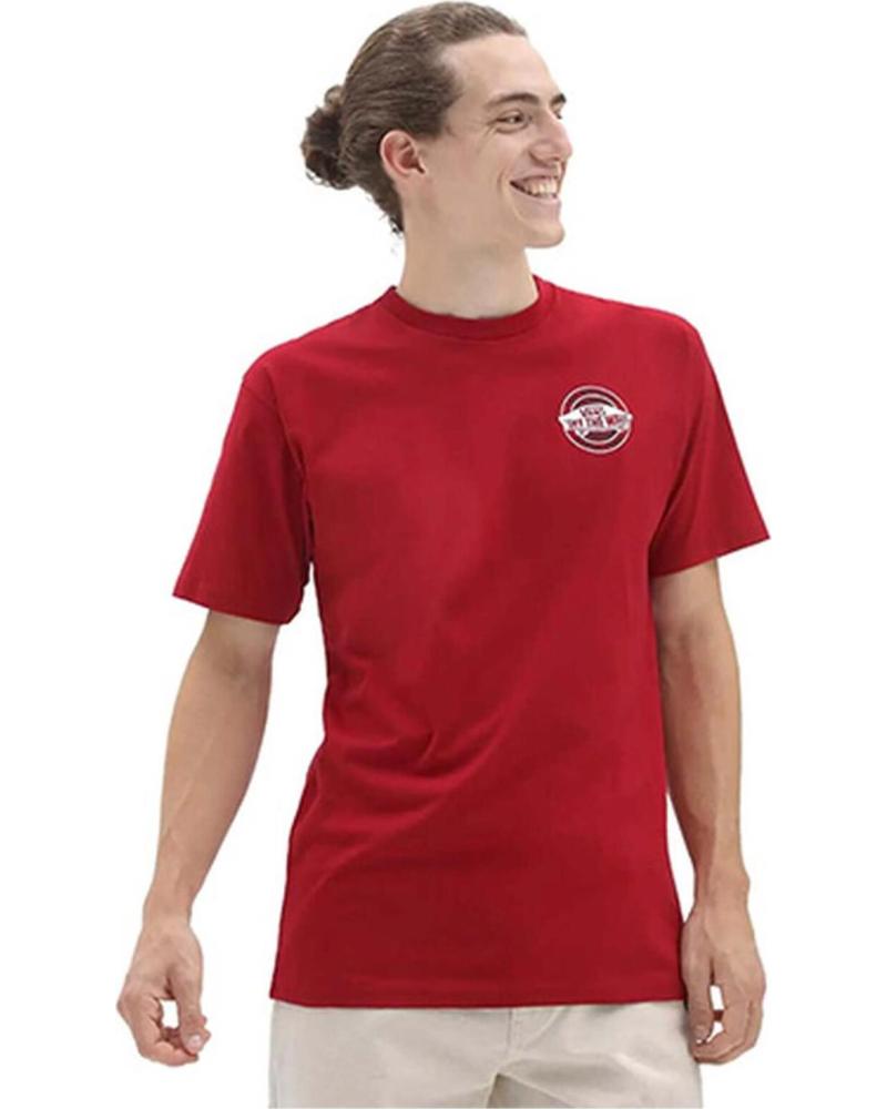 VANS OFF THE WALL CAMISETA VANS OFF THE WALL MANGA CORTA HOMBRE ROJA ROJO