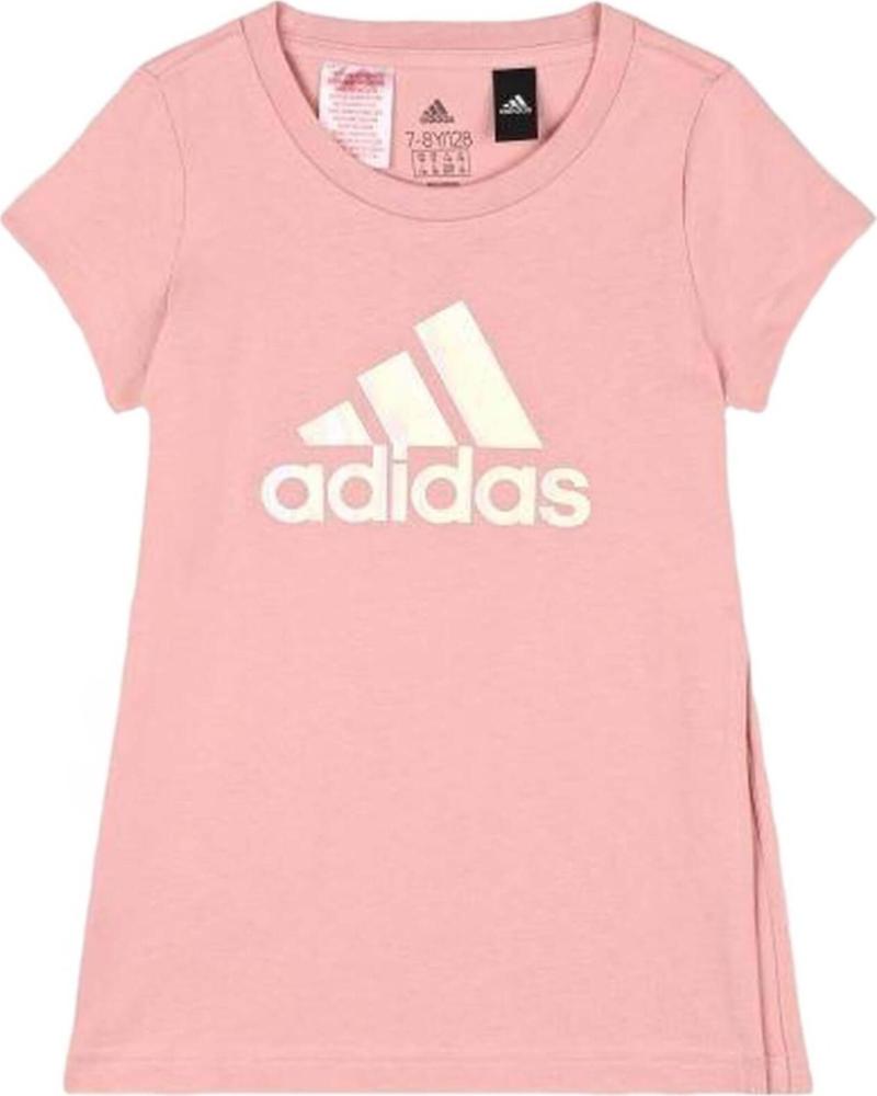 ADIDAS CAMISETA ADIDAS CON LOGO PARA NIÑA ROSA