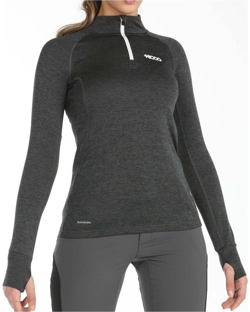 8000 SUDADERA 1/4 ZIP UNISEX NEGRO NEGRO