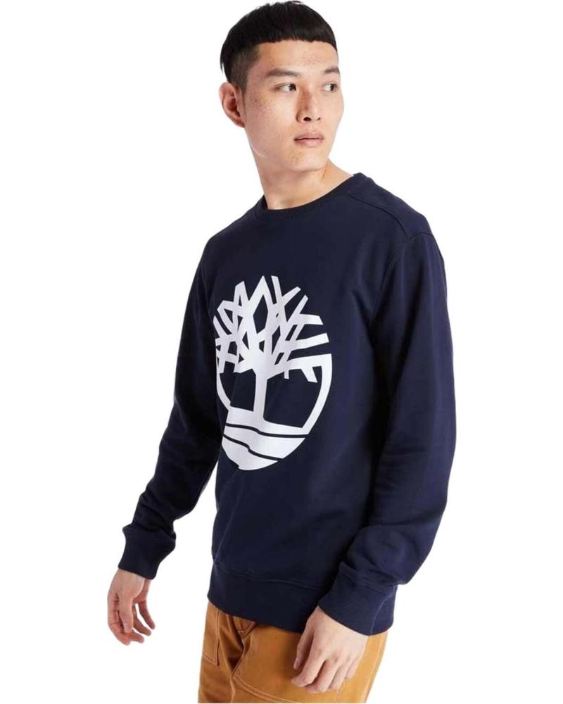 TIMBERLAND SUDADERA TIMBERLAND PARA HOMBRE CON LOGO DE ÁRBOL AZUL