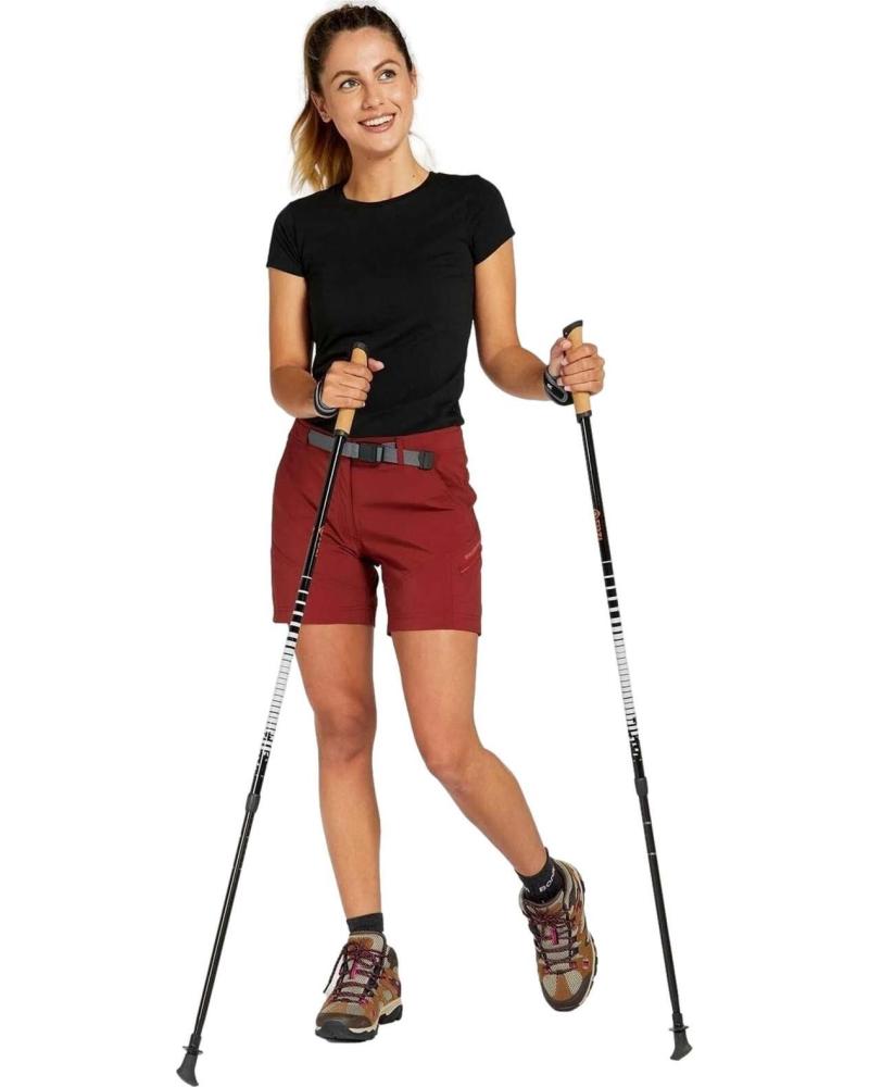 TRANGOWORLD PANTALÓN CORTO DE TREKKING TRANGOWORLD PARA MUJER ROJO