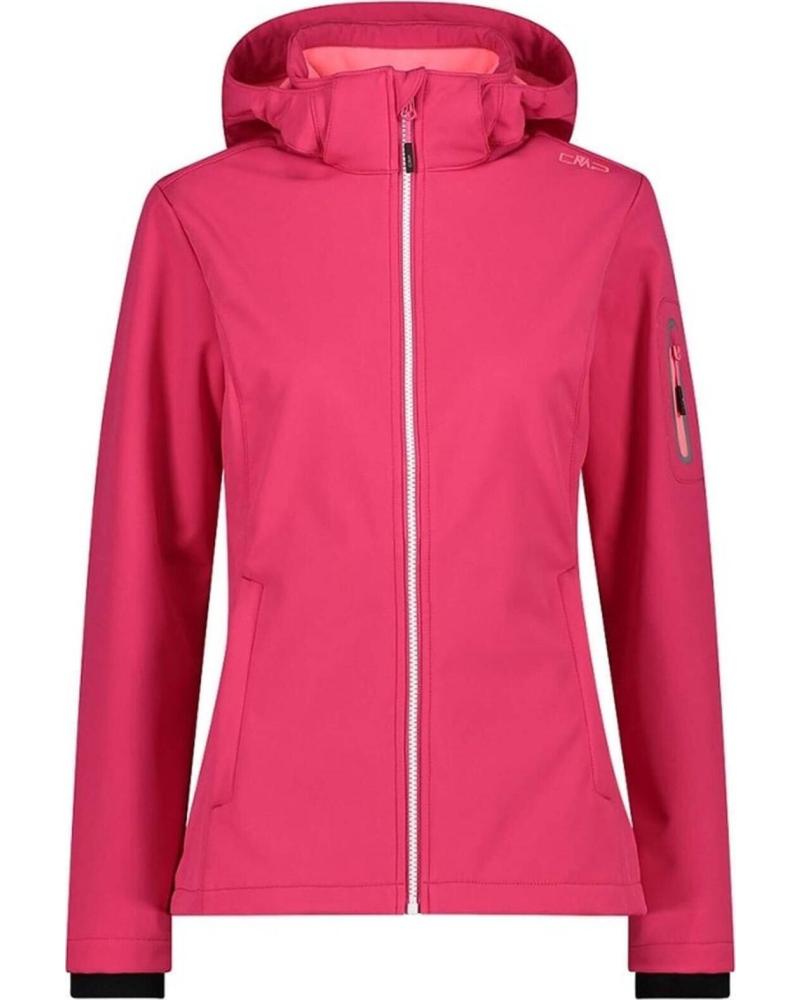 CMP CAMPAGNOLO CHAQUETA SOFTSHELL CON CAPUCHA CMP CAMPAGNOLO ROSA