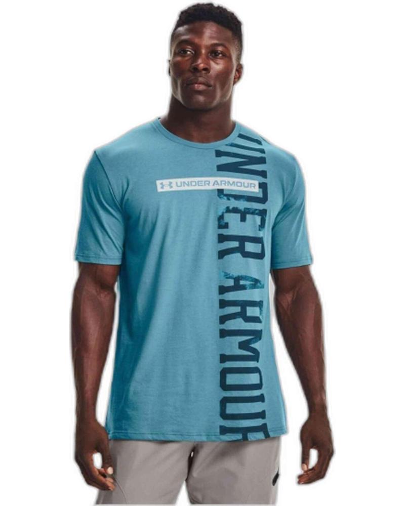 UNDER ARMOUR CAMISETA MANGA CORTA GRÁFICO VERTICAL AZUL