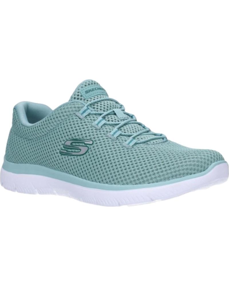 SKECHERS ZAPATILLAS DE RUNNING SKECHERS PARA MUJER EN COLOR VERDE VERDE