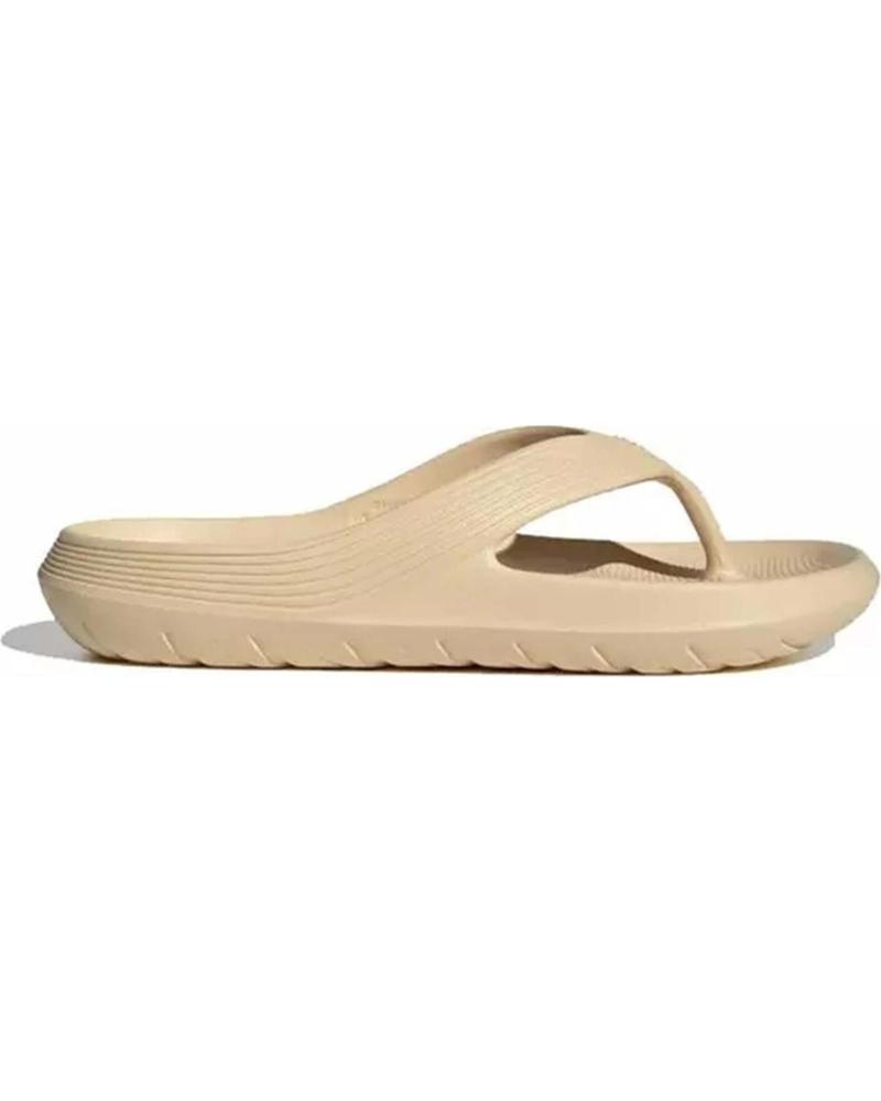 ADIDAS CHANCLAS DE DEDO EN TONO ARENA BEIGE