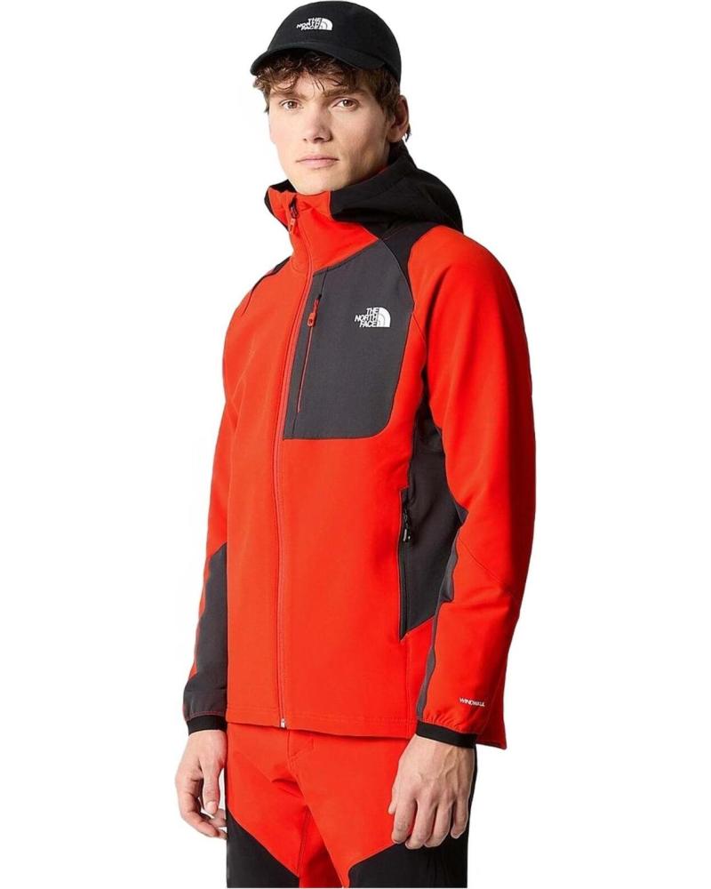 THE NORTH FACE CHAQUETA TÉCNICA CON PANELES DE CONTRASTE ROJO
