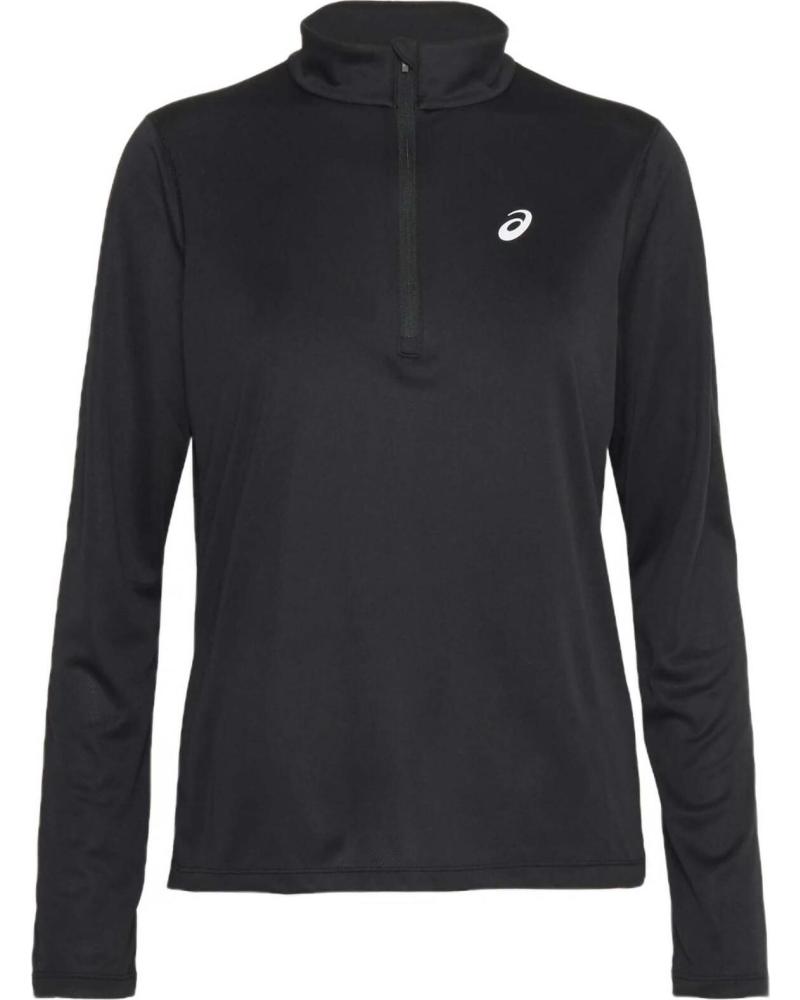 ASICS CHAQUETA TÉCNICA DE RUNNING CON MEDIA CREMALLERA NEGRO