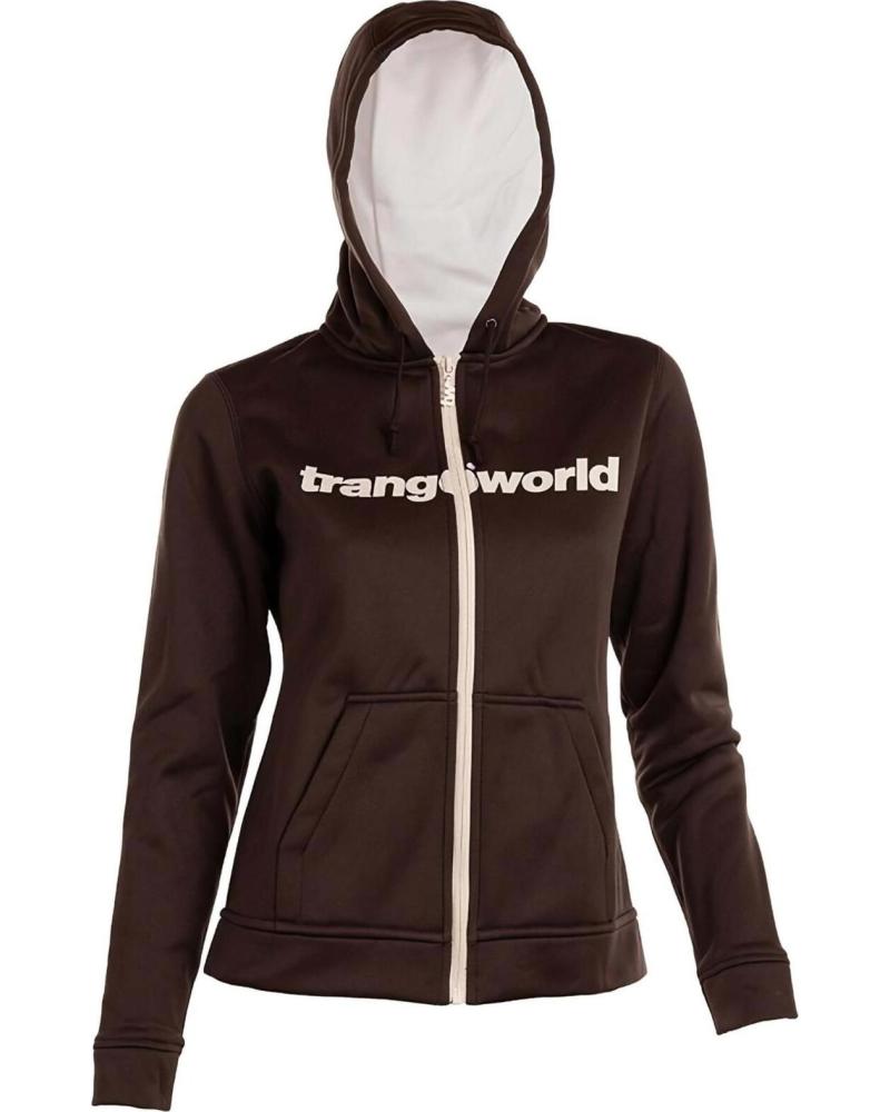 TRANGOWORLD CHAQUETA TRANGOWORLD CON CAPUCHA Y CREMALLERA MARRON