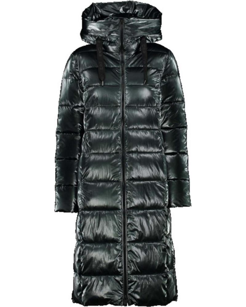 CMP CAMPAGNOLO CHAQUETA ACOLCHADA LARGA CON CAPUCHA NEGRO