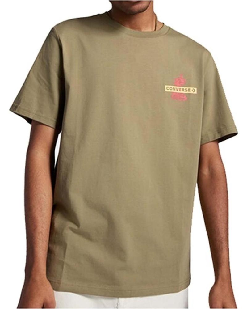 CONVERSE CAMISETA MANGA CORTA ESTAMPADO PALMERA VERDE