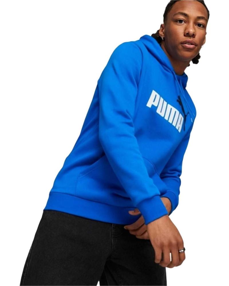 PUMA SUDADERA CON CAPUCHA BIG LOGO AZUL