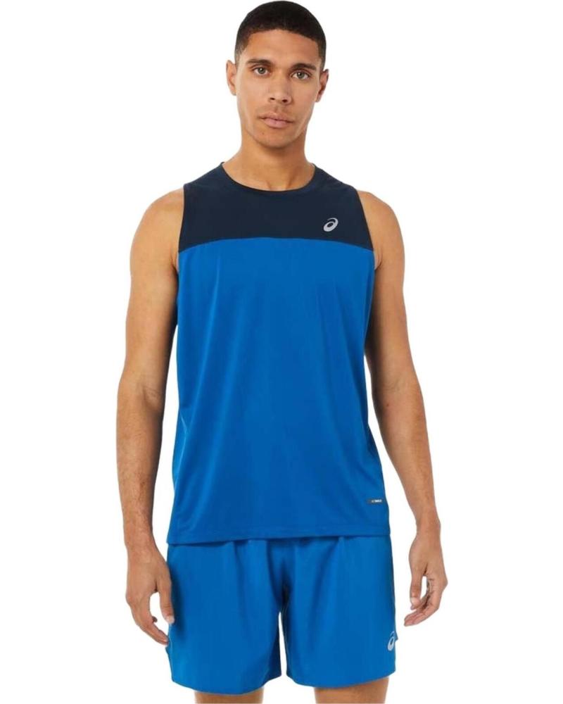 ASICS CAMISETA DE TIRANTES DEPORTIVA TÉCNICA AZUL