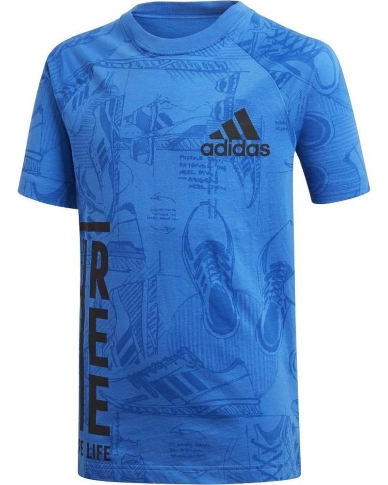 ADIDAS CAMISETA MANGA CORTA ESTAMPADA LOGO AZUL