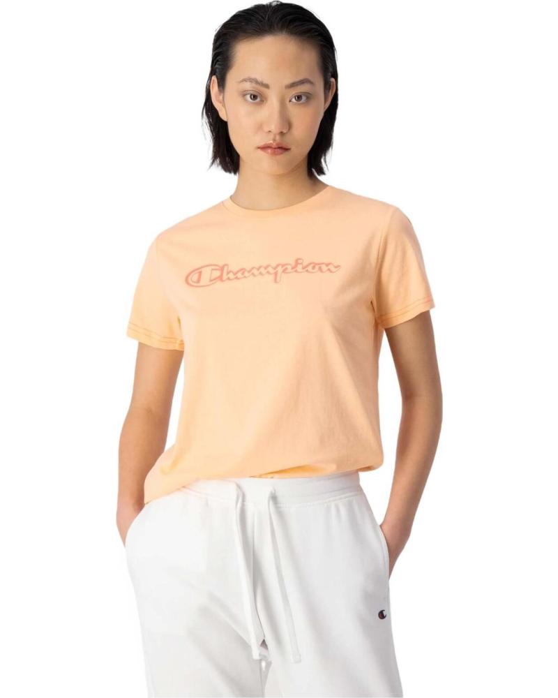 CHAMPION CAMISETA CHAMPION MANGA CORTA CON LOGO BORDADO NARANJA