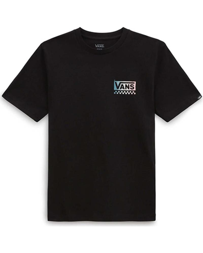 VANS OFF THE WALL CAMISETA VANS OFF THE WALL DE MANGA CORTA PARA NIÑOS NEGRO