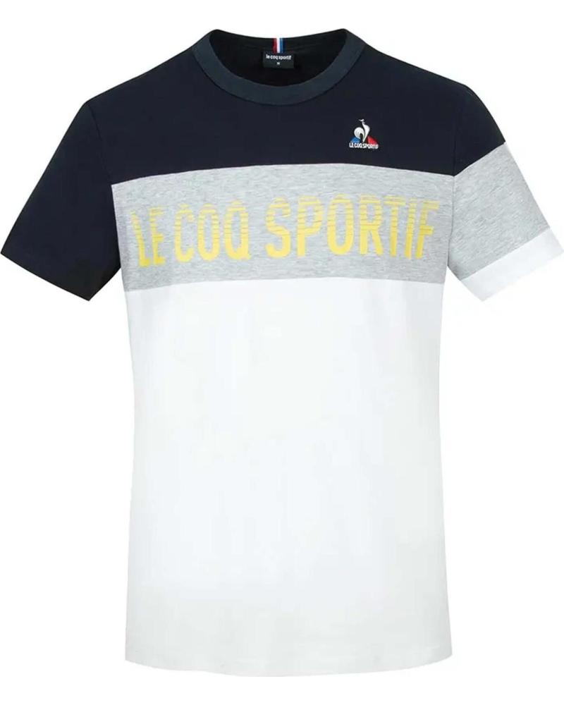 LE COQ SPORTIF CAMISETA LE COQ SPORTIF DE MANGA CORTA TRICOLOR MULTICOLOR