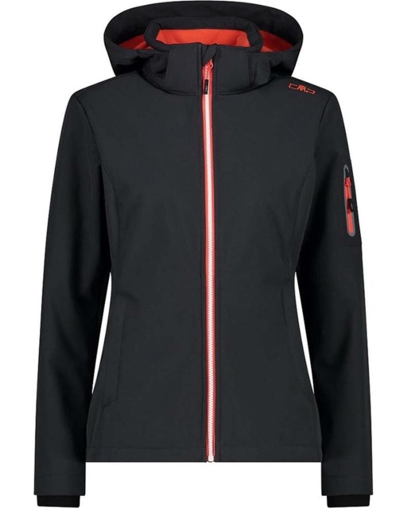 CMP CAMPAGNOLO CHAQUETA SOFTSHELL CON CAPUCHA CMP CAMPAGNOLO GRIS