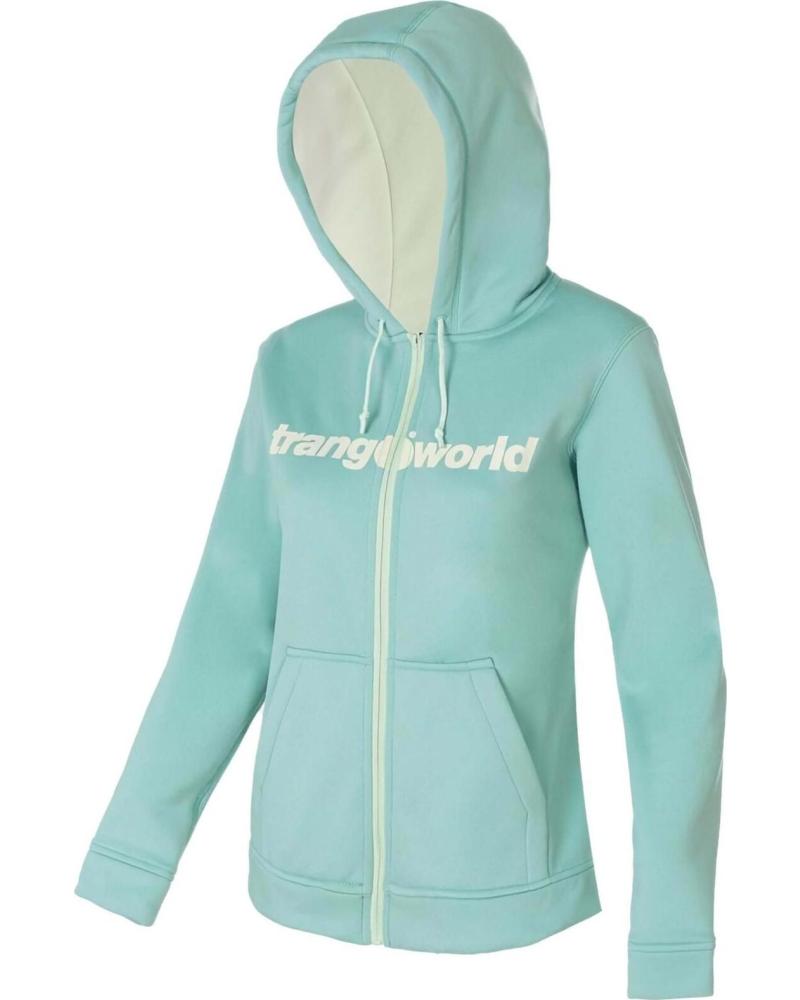TRANGOWORLD CHAQUETA TRANGOWORL CON CAPUCHA Y CREMALLERA VERDE