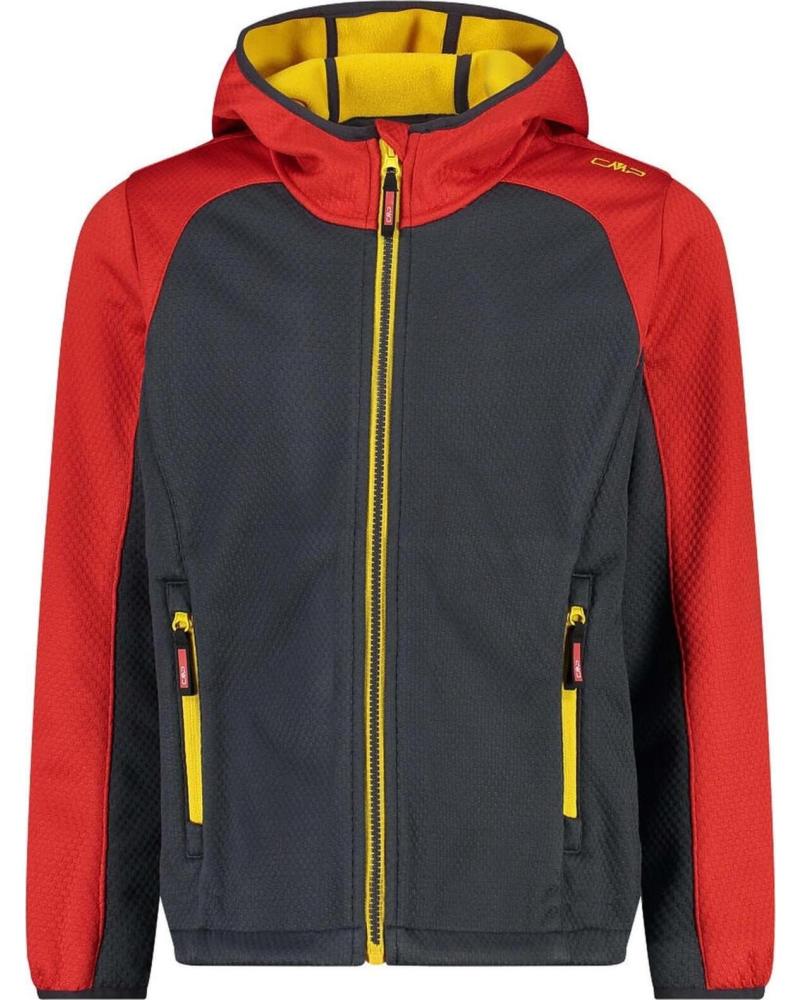 CMP CAMPAGNOLO CHAQUETA TÉCNICA CON CAPUCHA UNISEX ROJO