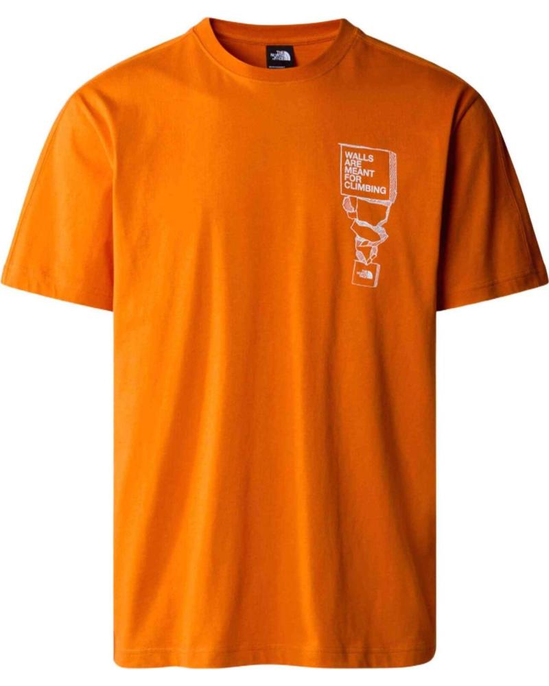 THE NORTH FACE CAMISETA THE NORTH FACE DE MANGA CORTA NARANJA