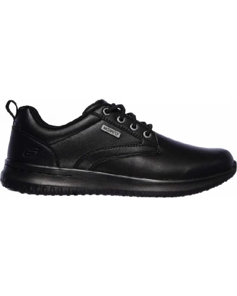 Zapatos Skechers de Cordones para Hombre Negro