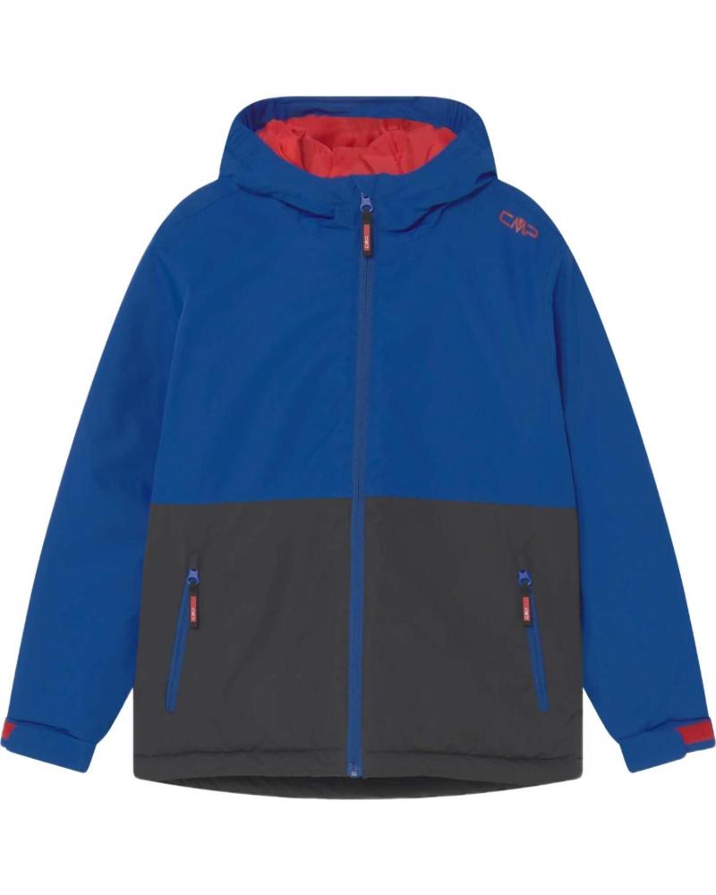 CMP CAMPAGNOLO CHAQUETA TÉCNICA CON CAPUCHA PARA NIÑOS AZUL