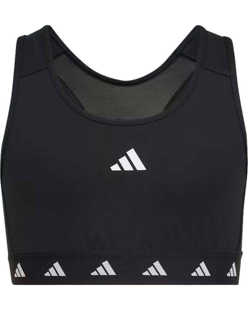 ADIDAS SUJETADOR DEPORTIVO ADIDAS PARA JÓVENES UNISEX NEGRO NEGRO