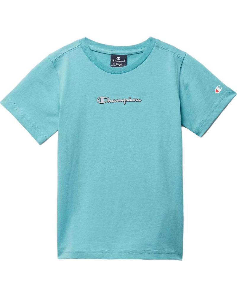 CHAMPION CAMISETA DE MANGA CORTA CHAMPION PARA NIÑOS UNISEX AZUL AZUL