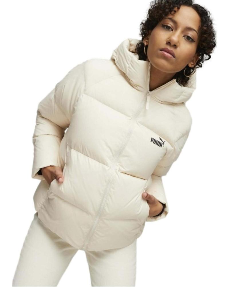 PUMA CHAQUETA ACOLCHADA CON CAPUCHA BEIGE