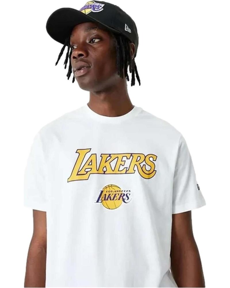 NEW ERA CAMISETA NEW ERA NBA LOS ANGELES LAKERS BLANCO UNISEX BLANCO