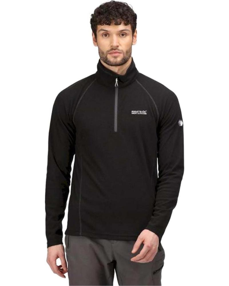 REGATTA CHAQUETA REGATTA MEDIA CREMALLERA TÉCNICA NEGRO