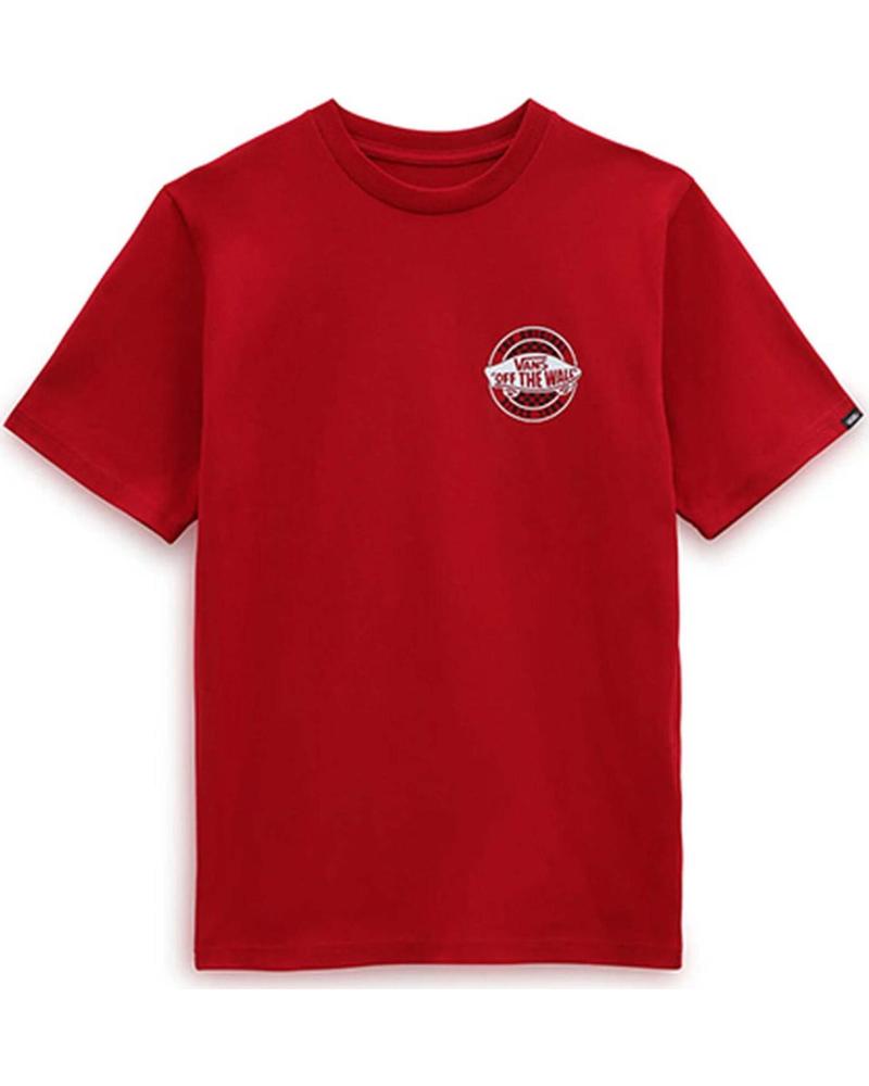 VANS OFF THE WALL CAMISETA VANS OFF THE WALL ROJA MANGA CORTA NIÑO ROJO