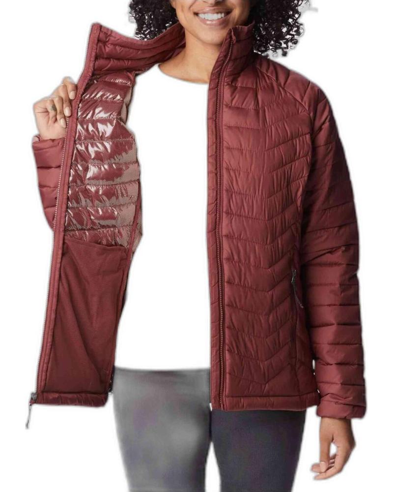 COLUMBIA CHAQUETA COLUMBIA PARA MUJER, ACOLCHADA, COLOR ROJO ROJO