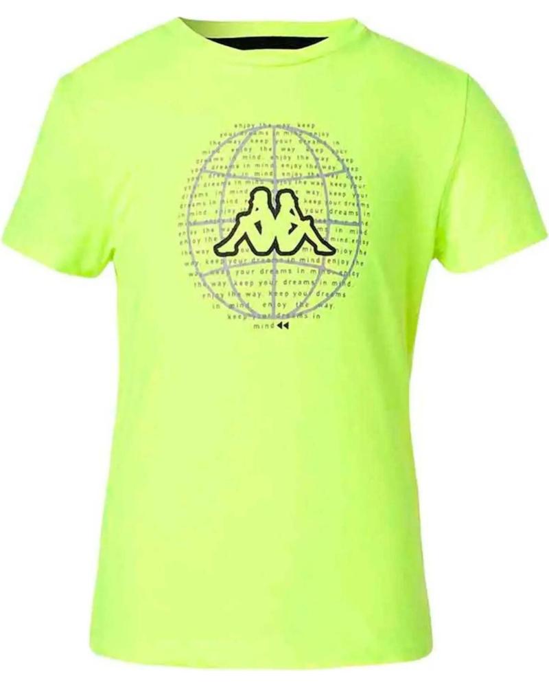 KAPPA CAMISETA KAPPA DE MANGA CORTA UNISEX PARA NIÑO VERDE
