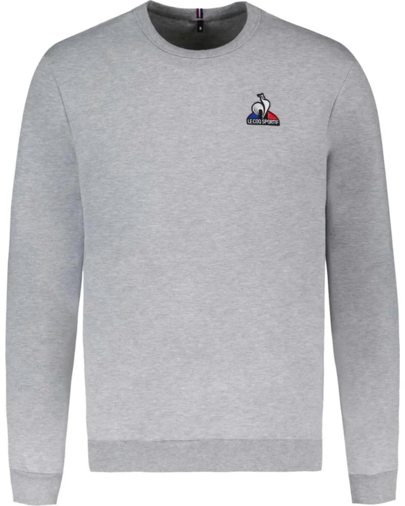 LE COQ SPORTIF SUDADERA LE COQ SPORTIF PARA HOMBRE DE ALGODÓN GRIS GRIS