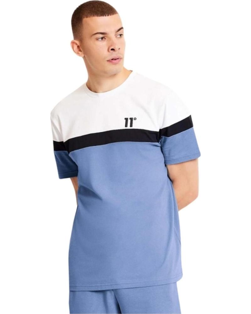 11 DEGREES CAMISETA DE MANGA CORTA PARA HOMBRE 11 DEGREES AZUL