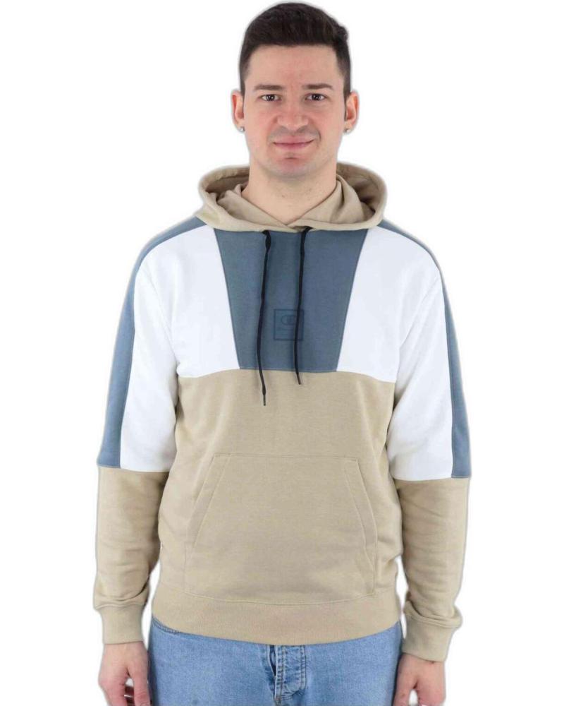 CHAMPION SUDADERA CON CAPUCHA CHAMPION DE BLOQUES DE COLOR PARA HOMBRE BEIGE