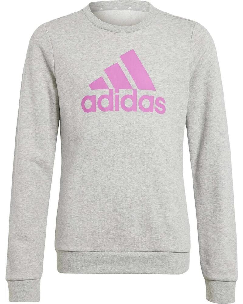 ADIDAS SUDADERA ADIDAS ESSENTIALS LOGO PARA NIÑOS UNISEX GRIS GRIS