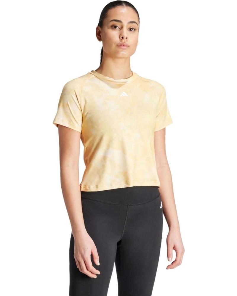 ADIDAS CAMISETA ADIDAS RUN FAST DE MANGA CORTA PARA MUJER AMARILLO