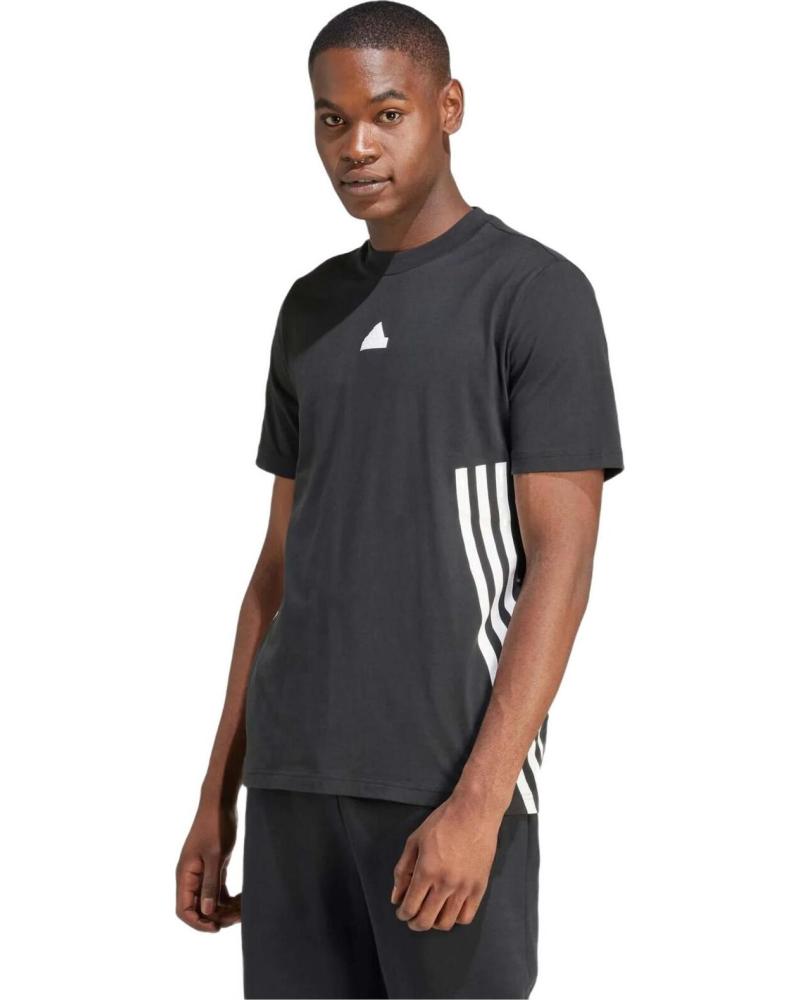 ADIDAS CAMISETA ADIDAS ESSENTIALS 3-STRIPES PARA HOMBRE, NEGRO NEGRO