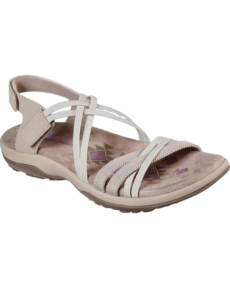 SKECHERS SANDALIAS DE PLATAFORMA SKECHERS PARA MUJER BEIGE