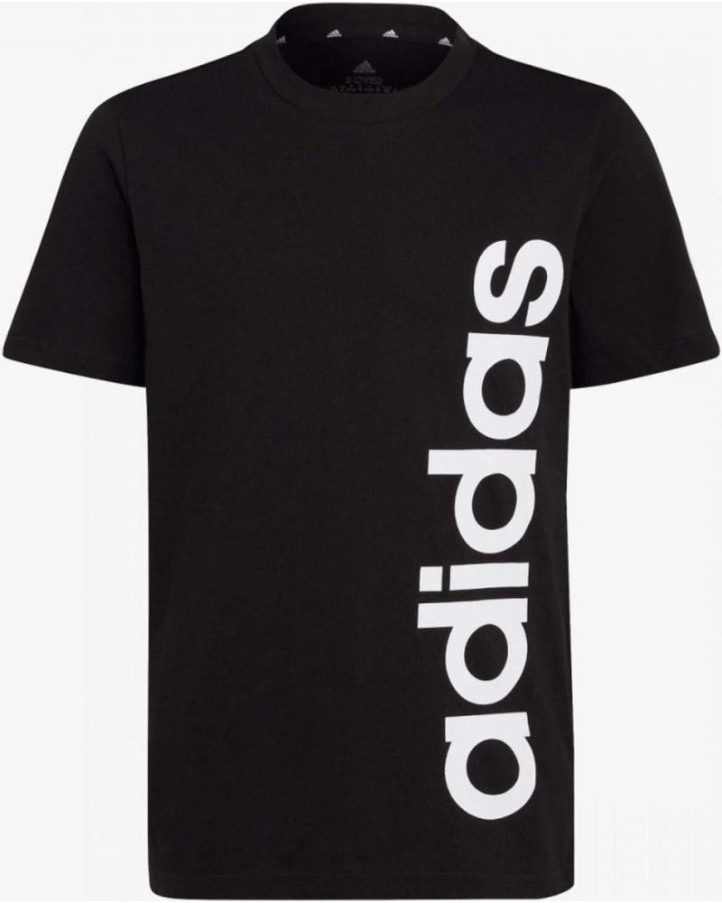 ADIDAS CAMISETA ADIDAS DE MANGA CORTA CON LOGO VERTICAL PARA NIÑOS UNISEX NEGRO