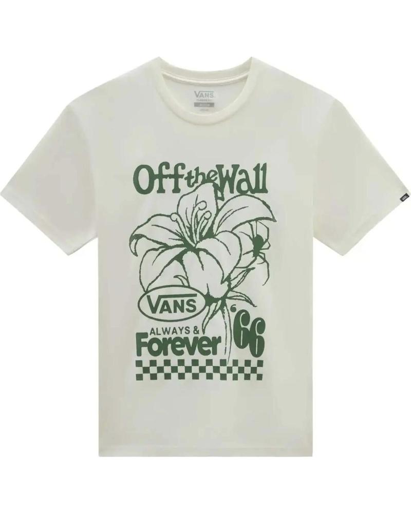 VANS OFF THE WALL CAMISETA VANS OFF THE WALL FLOWER GRAPHIC BLANCO