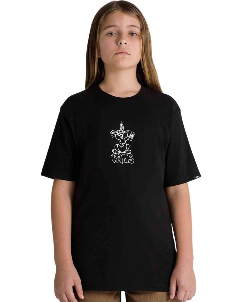 VANS OFF THE WALL CAMISETA MANGA CORTA GRÁFICO CALAVERA NEGRO